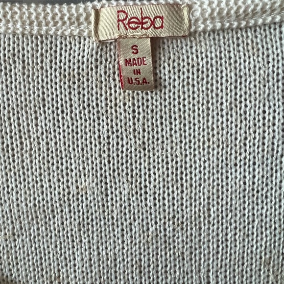 NWTs Reba Cream and Brown Patterned Long Sleeve Tunic Sweater - Picture 3 of 5